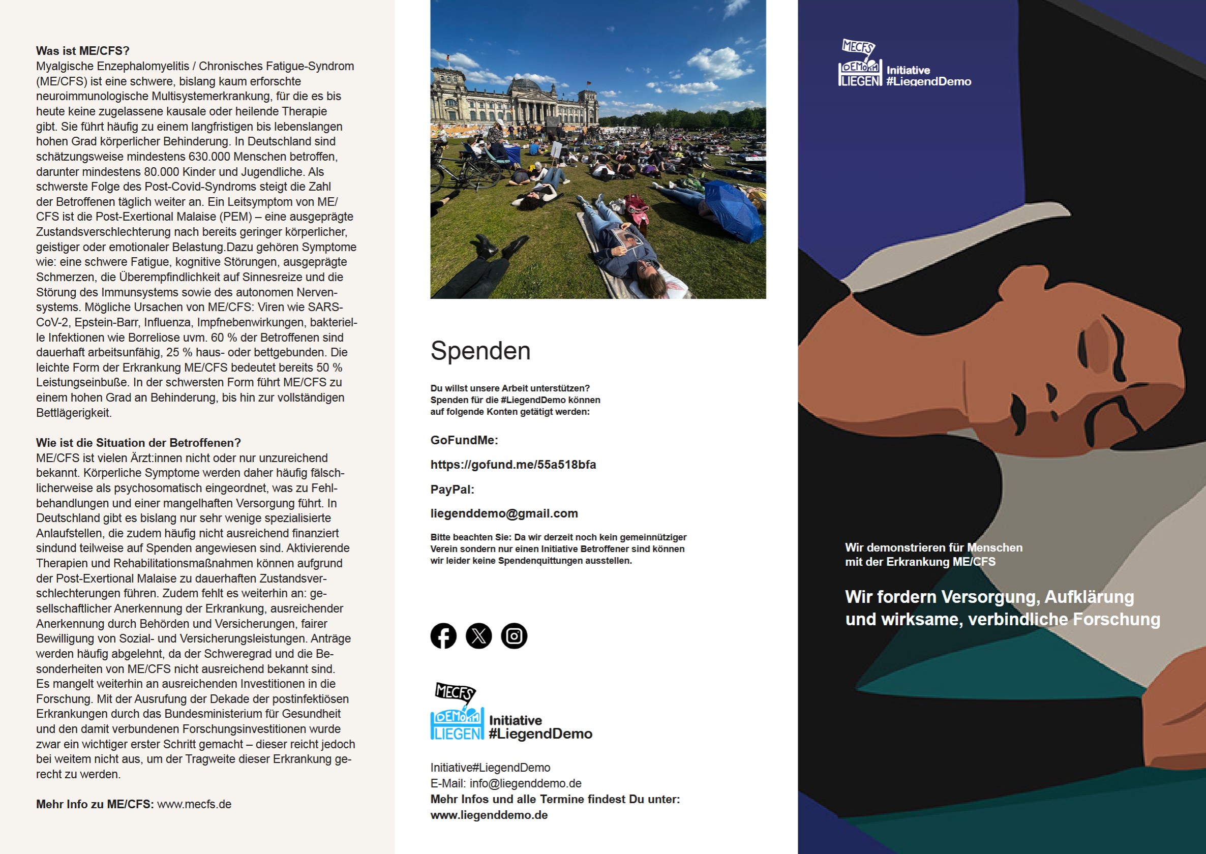 #Liegenddemo Flyer